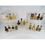 Scotch Whisky - Twenty miniature / taster bottles of whisky,