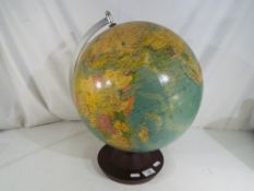 A vintage Rath political globe.