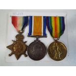 World War One (WW1) - a trio of campaign medals inscribed to T3-030500 DVR R H V BLIZZARD A.S.C.