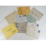 A small collection of German assorted letter envelopes.