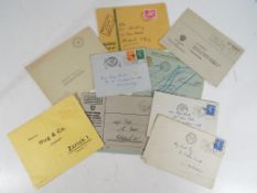 A small collection of German assorted letter envelopes.