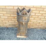 A crown topped chimney pot (see also lots 152 and 153) This lot MUST be paid for and collected,