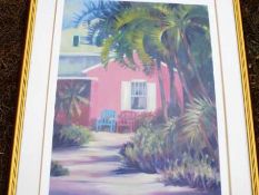 Lois Brezinski (USA) - a lithograph Palm Square issued in a limited edition of 400 (No 235) signed