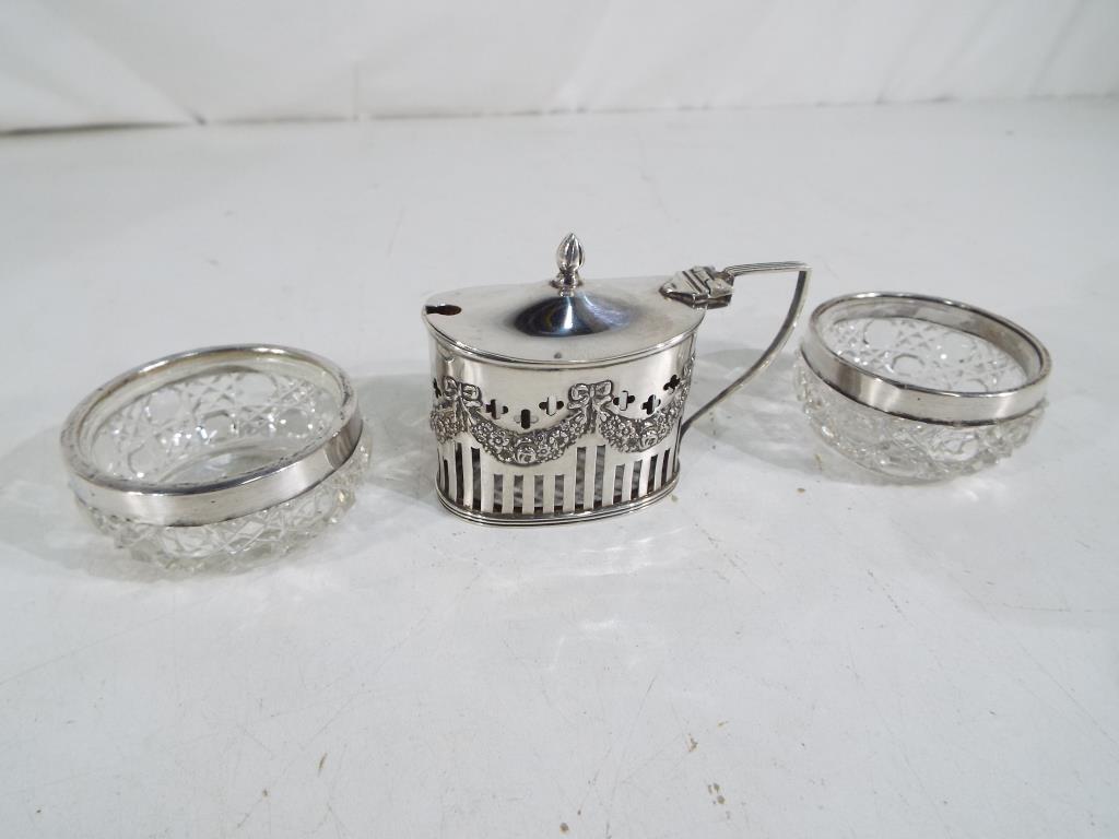 Three pieces of hallmarked silver to inc