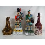 Breweriana - four ceramic whisky decanters (empty) to include one for White Heather in the form of