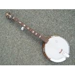 A Kay five string tenor Banjo # KB54 made in Germany GDR ca 1970s / 1980s,