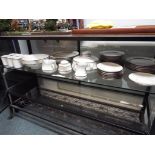 46 pieces by Eschenbach comprising plates, saucers, cups, tureen,