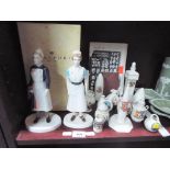 Two Coalport figurines issued in a limited edition exclusively for Manchester Royal Infirmary