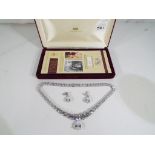 A limited edition Royal Lady's Queen Victoria's Coronation necklace with matching earrings with