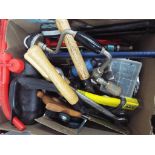 A lot to include a ProTeam cordless screwdriver kit, Handax shears, wrench, a strong arm autolock,