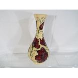 Moorcroft Pottery - a Moorcroft Pottery vase decorated in the Chocolate Cosmos design,