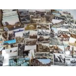 In excess of 500 early-mid period UK topographical postcards to include real photos,