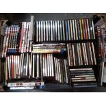 A quantity of DVDs, Blue-rays and CDs to include Alien box set, action films,
