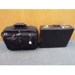 Lot to include an attache case and a Kensington Contour holdall.