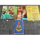 Four vintage shop advertising posters to include Dawes Cycles Ltd Birmingham,