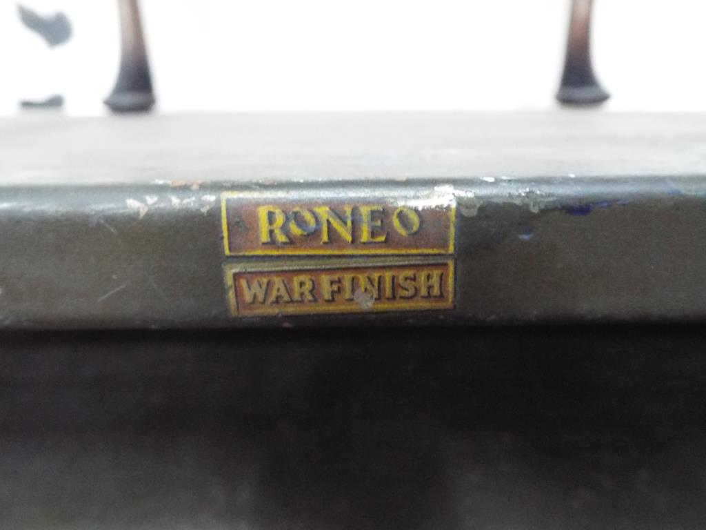 Roneo War Finish - a Roneo War Finish metal cabinet comprising forty drawers below three shelves - Image 2 of 2