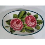 Wemyss - a Wemyss pin dish decorated in the Cabbage Rose pattern,