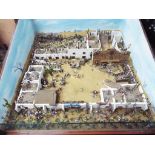 A large diorama constructed to exhibition standard depicting The Battle of the Alamo,