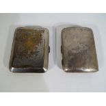 A Victorian silver hallmarked cigarette case,