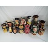 A collection of thirteen Toby and character jugs to include Royal Doulton 'Happy John',