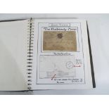 Philately - A binder containing a quantity of postal history related items including postal marks,