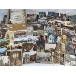 In excess of 500 mainly early period UK topographical postcards with real photo types,