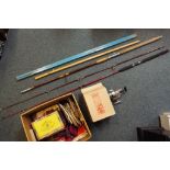 A mixed lot to include fishing equipment, Barbie doll,