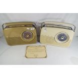 Bush Radio - two portable Bush radios to include a model TR82 replica with certificate of
