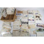 Philately - a large quantity of postal history and postcards from the Four Kings reign,
