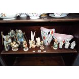 A good mixed lot to include four Goebel Hummel figurines, two pieces of Maling ceramics,