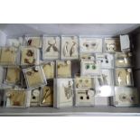 29 pairs of sterling silver earrings,