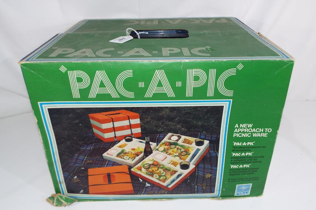 A Pac - a - Pic vintage picnic box in original packaging