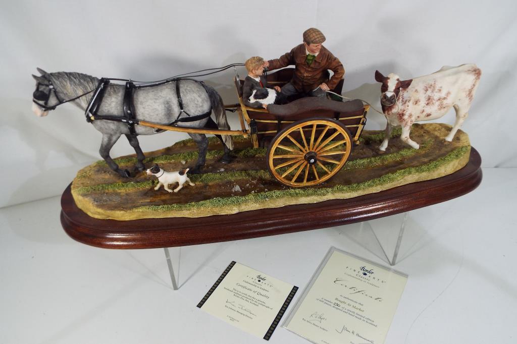 Border Fine Arts - a tableau entitled Bought at Market issued in a limited edition of 600 (No 230)