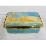 Halcyon Days Enamels - a Halcyon Days Enamel trinket box decorated with the Campanile and Doge's
