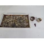 A quantity of foreign coins, predominantly from the United Arab Emirates,