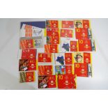 Stamps - modern Royal Mail booklets with a face value in excess of £100,