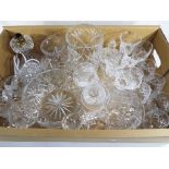 A quantity of good quality glassware to include decanters, trifle bowl, drinking glasses,