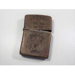 Vietnam / American war interest - a Zippo lighter engraved Vietnam TUY HOA 64-65,