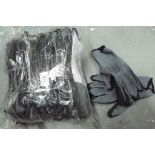 Retail Stock - Twenty four pairs of latex on cotton work gloves.