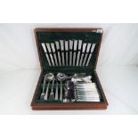 A cased set of cutlery by Viners