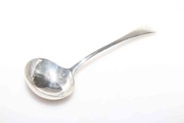 Georgian silver ladle,