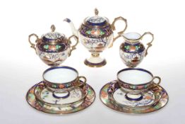 Noritake tea for two with chinoiserie decoration