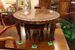 Circular Oriental nest of five tables