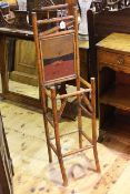 Victorian bamboo and lacquered stick stand,
