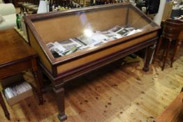 Late 19th Century/Early 20th Century mahogany slope front display cabinet,
