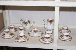 Collection of Royal Albert Country Rose teaware