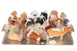 Collection of Beswick bulls,