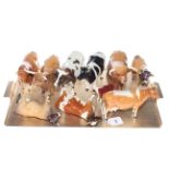 Collection of Beswick bulls,