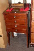 Edwardian mahogany four drawer music cabinet