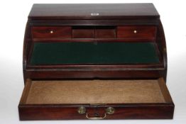 19th Century tambour top portable writing box